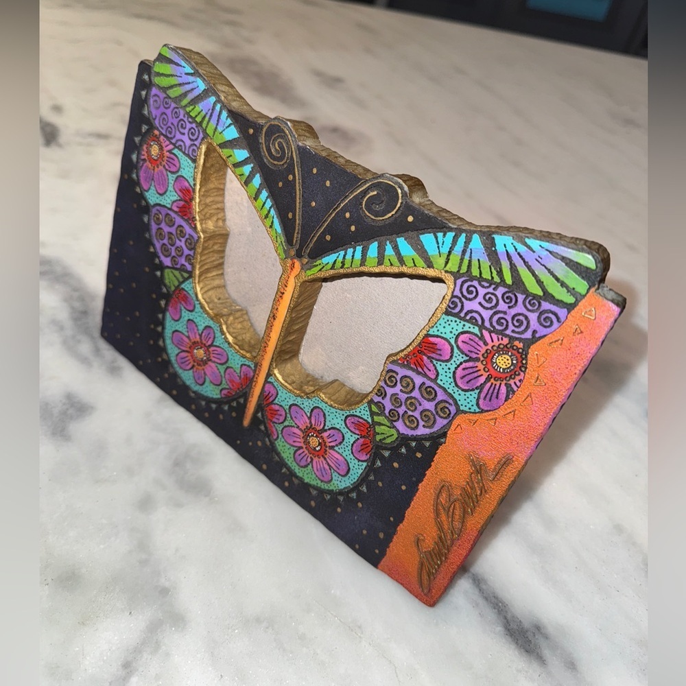 Vtg Laurel Burch Decorative Butterfly Frame